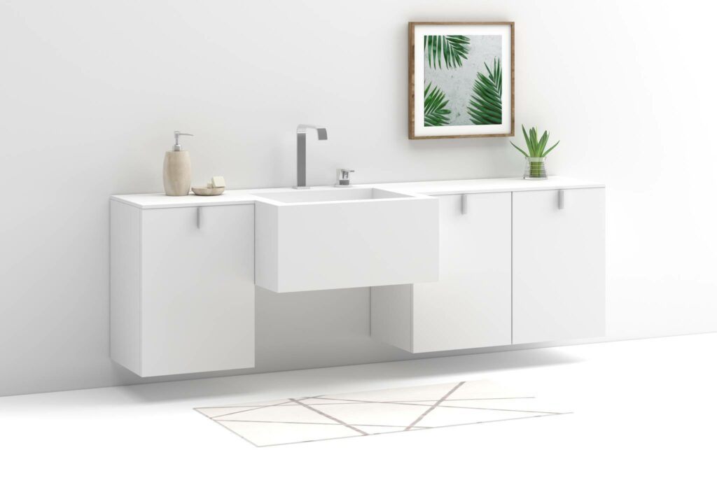 Virtual staging of bathroom by PhotoUp